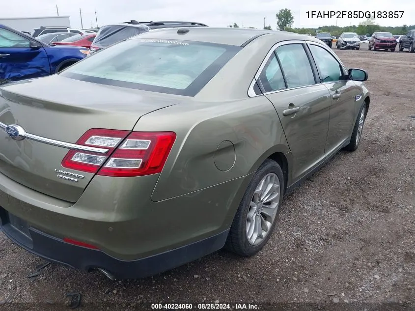 2013 Ford Taurus Limited VIN: 1FAHP2F85DG183857 Lot: 40224060