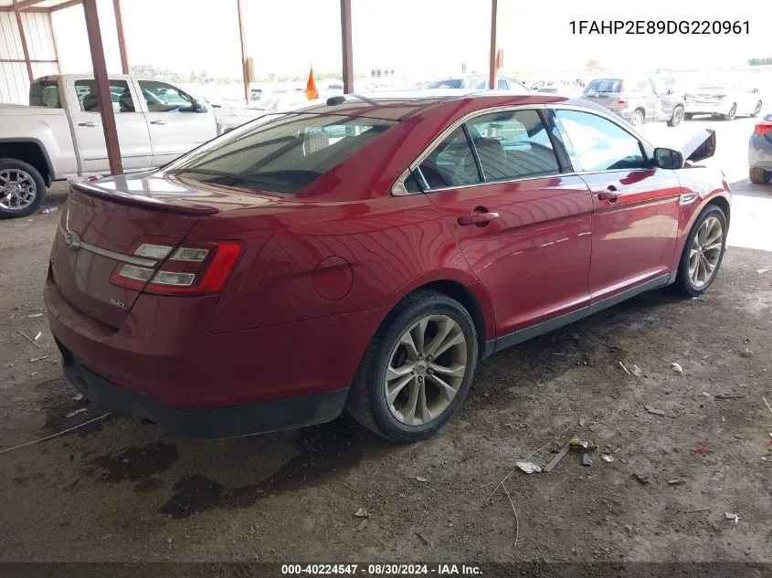 1FAHP2E89DG220961 2013 Ford Taurus Sel