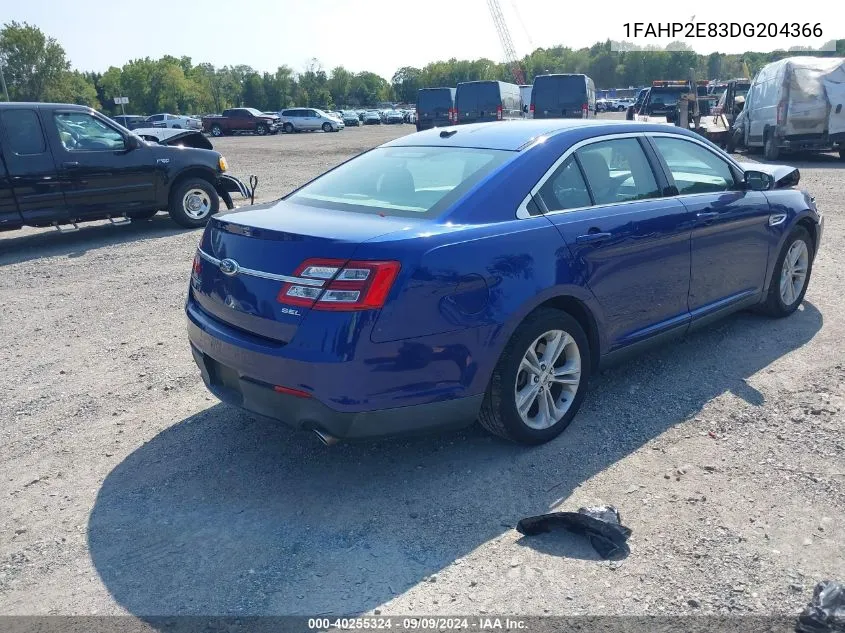 2013 Ford Taurus Sel VIN: 1FAHP2E83DG204366 Lot: 40255324