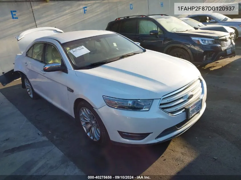 2013 Ford Taurus Limited VIN: 1FAHP2F87DG120937 Lot: 40275658