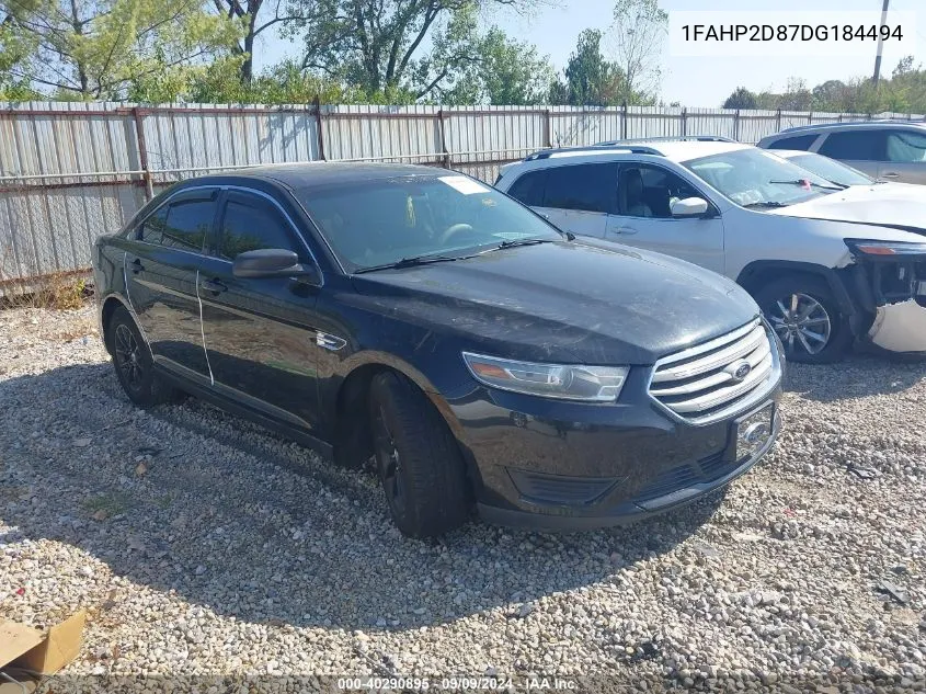 2013 Ford Taurus Se VIN: 1FAHP2D87DG184494 Lot: 40290895