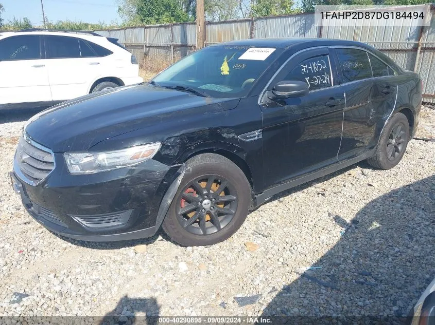 2013 Ford Taurus Se VIN: 1FAHP2D87DG184494 Lot: 40290895