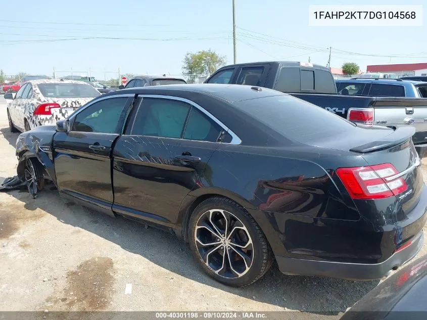 2013 Ford Taurus Sho VIN: 1FAHP2KT7DG104568 Lot: 40301198