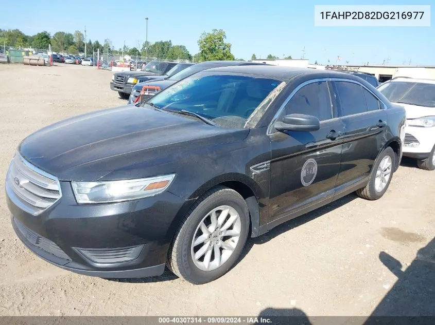 2013 Ford Taurus Se VIN: 1FAHP2D82DG216977 Lot: 40307314