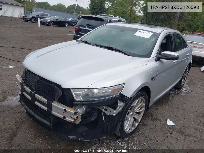 2013 Ford Taurus Limited VIN: 1FAHP2F8XDG126098 Lot: 40331718