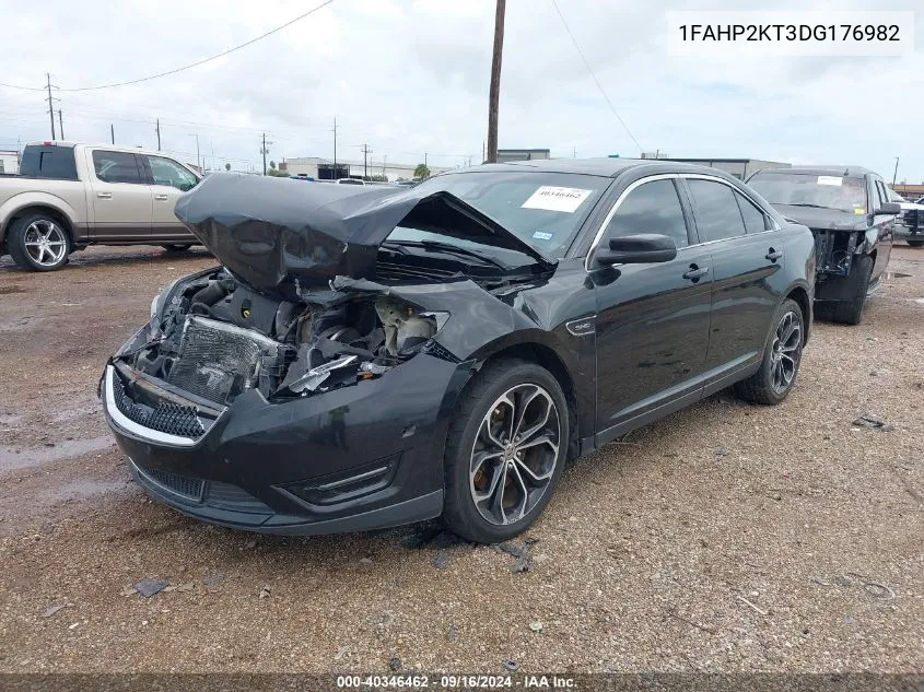 1FAHP2KT3DG176982 2013 Ford Taurus Sho