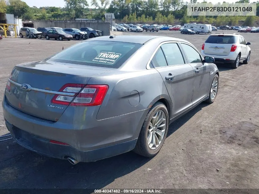 2013 Ford Taurus Limited VIN: 1FAHP2F83DG121048 Lot: 40347482