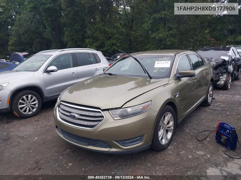 2013 Ford Taurus Sel VIN: 1FAHP2H8XDG177906 Lot: 40352739