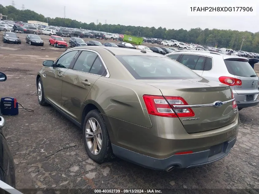 2013 Ford Taurus Sel VIN: 1FAHP2H8XDG177906 Lot: 40352739