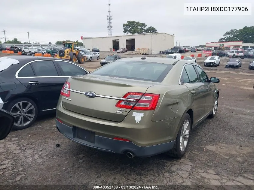 2013 Ford Taurus Sel VIN: 1FAHP2H8XDG177906 Lot: 40352739