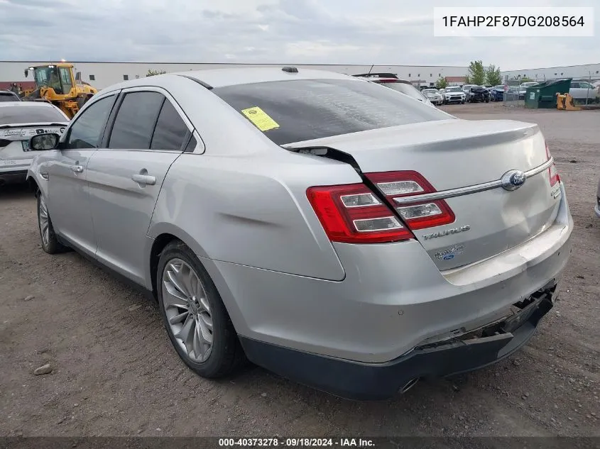 2013 Ford Taurus Limited VIN: 1FAHP2F87DG208564 Lot: 40373278