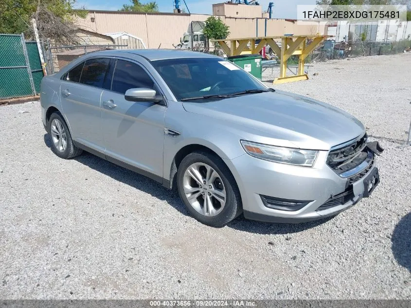 2013 Ford Taurus Sel VIN: 1FAHP2E8XDG175481 Lot: 40373656