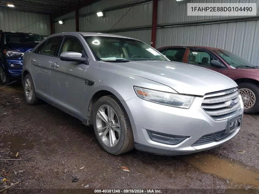 2013 Ford Taurus Sel VIN: 1FAHP2E88DG104490 Lot: 40381248