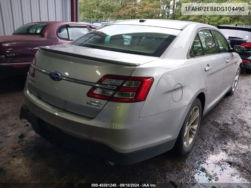 1FAHP2E88DG104490 2013 Ford Taurus Sel