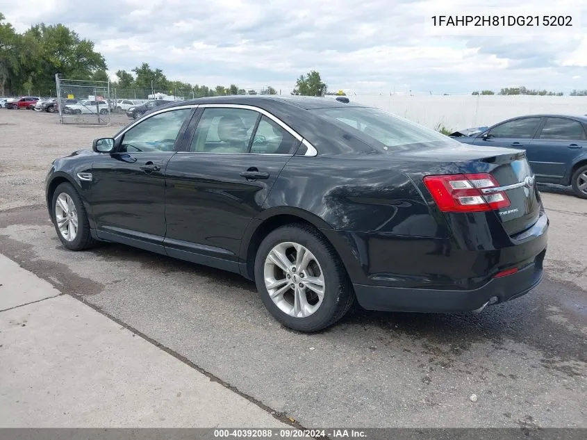 1FAHP2H81DG215202 2013 Ford Taurus Sel