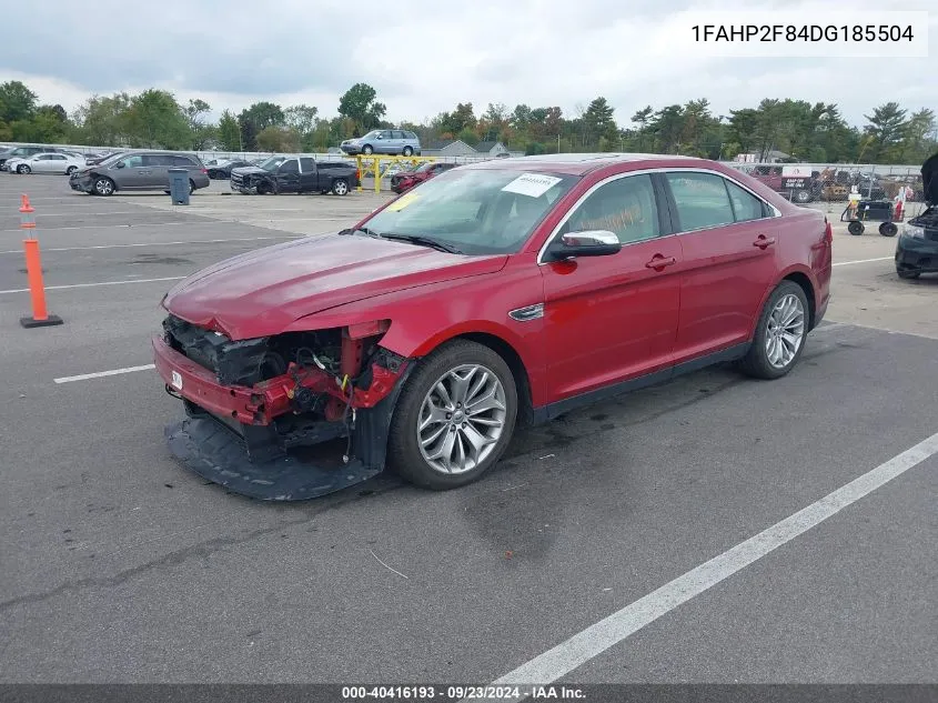 1FAHP2F84DG185504 2013 Ford Taurus Limited