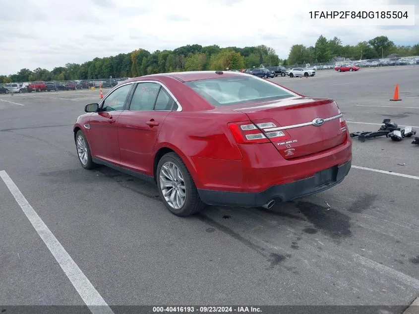 2013 Ford Taurus Limited VIN: 1FAHP2F84DG185504 Lot: 40416193