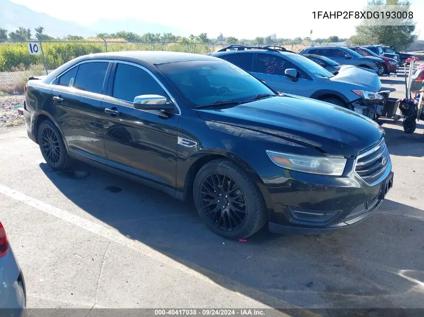 1FAHP2F8XDG193008 2013 Ford Taurus Limited