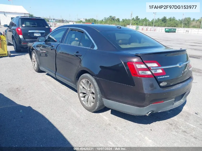 2013 Ford Taurus Limited VIN: 1FAHP2F97DG153977 Lot: 40420231