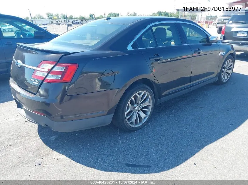 2013 Ford Taurus Limited VIN: 1FAHP2F97DG153977 Lot: 40420231