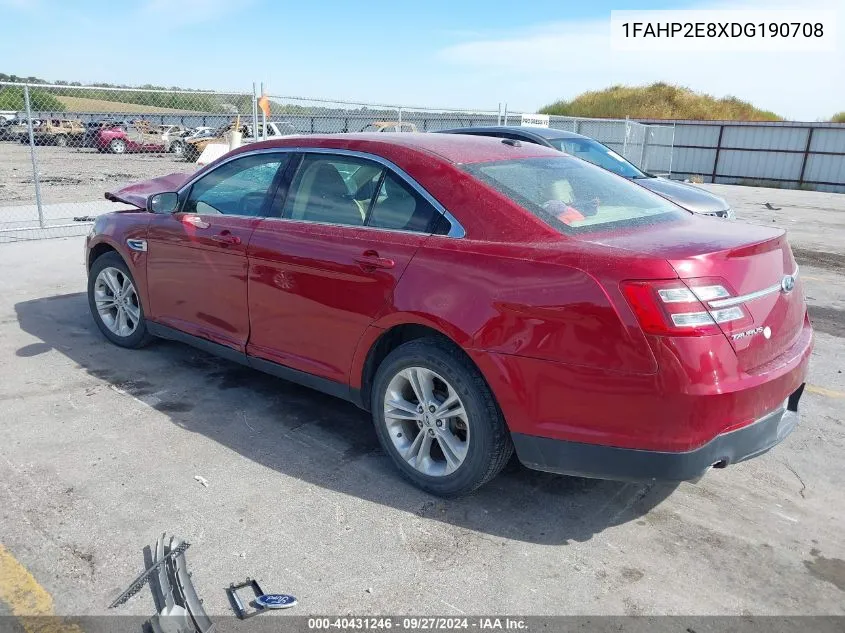 1FAHP2E8XDG190708 2013 Ford Taurus Sel