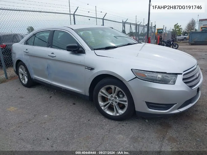 2013 Ford Taurus Sel VIN: 1FAHP2H87DG191746 Lot: 40445448