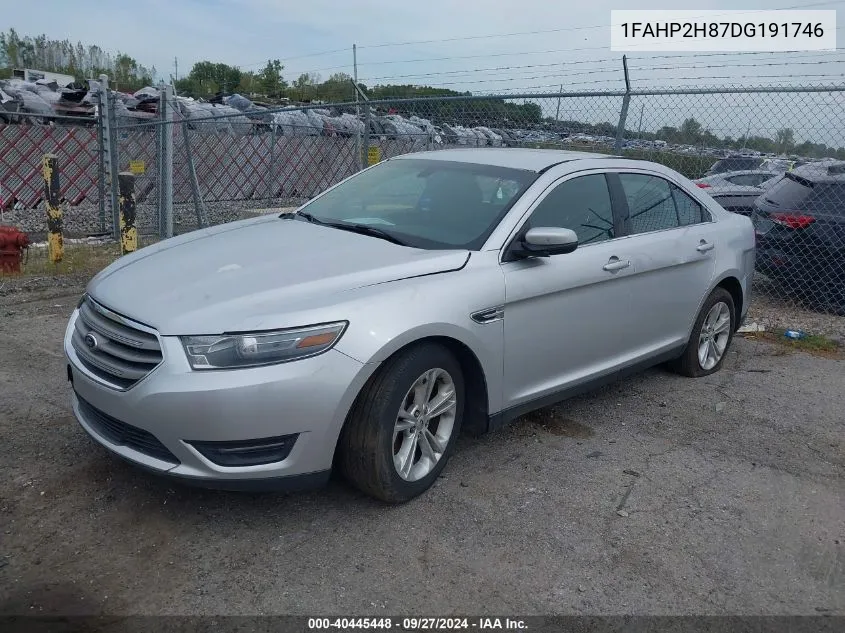 2013 Ford Taurus Sel VIN: 1FAHP2H87DG191746 Lot: 40445448