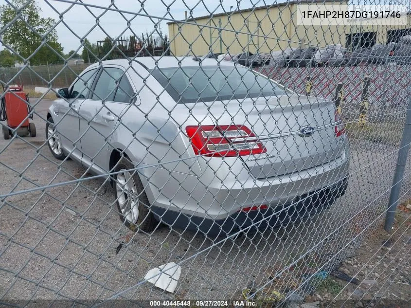 2013 Ford Taurus Sel VIN: 1FAHP2H87DG191746 Lot: 40445448