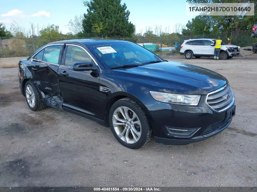 2013 Ford Taurus Sel VIN: 1FAHP2H87DG104640 Lot: 40451554