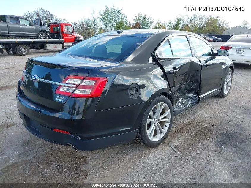 2013 Ford Taurus Sel VIN: 1FAHP2H87DG104640 Lot: 40451554