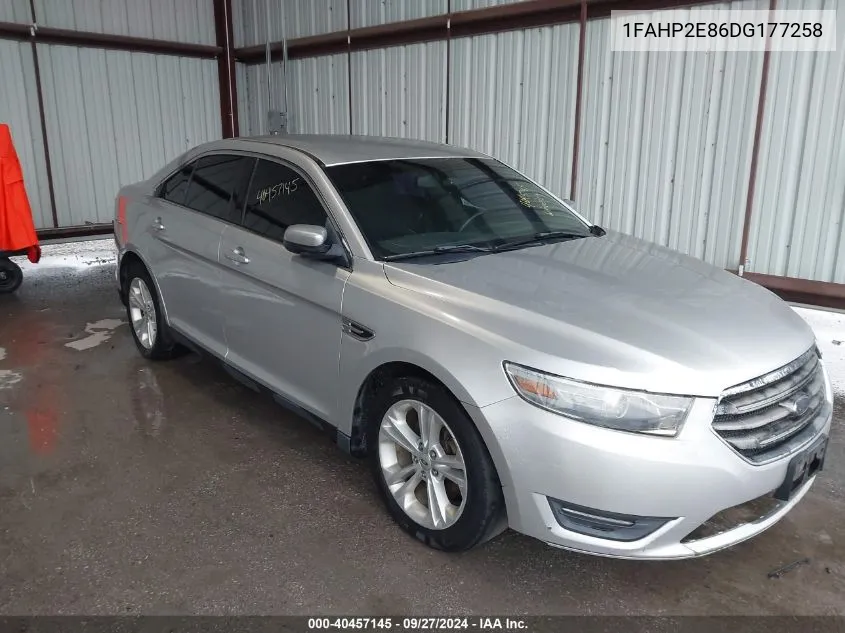 1FAHP2E86DG177258 2013 Ford Taurus Sel