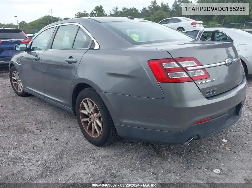 1FAHP2D9XDG185258 2013 Ford Taurus Se