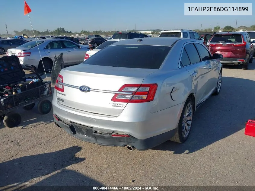 1FAHP2F86DG114899 2013 Ford Taurus Limited