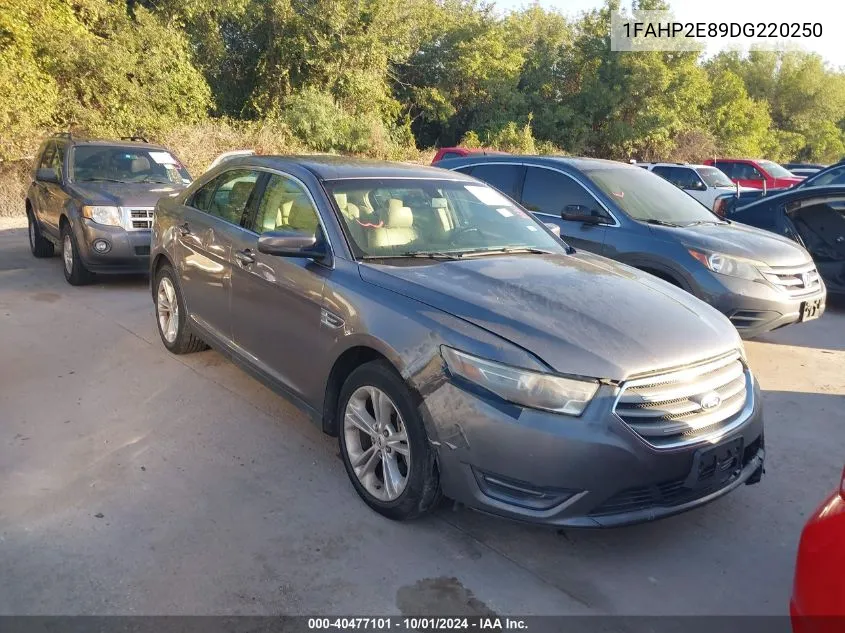 2013 Ford Taurus Sel VIN: 1FAHP2E89DG220250 Lot: 40477101