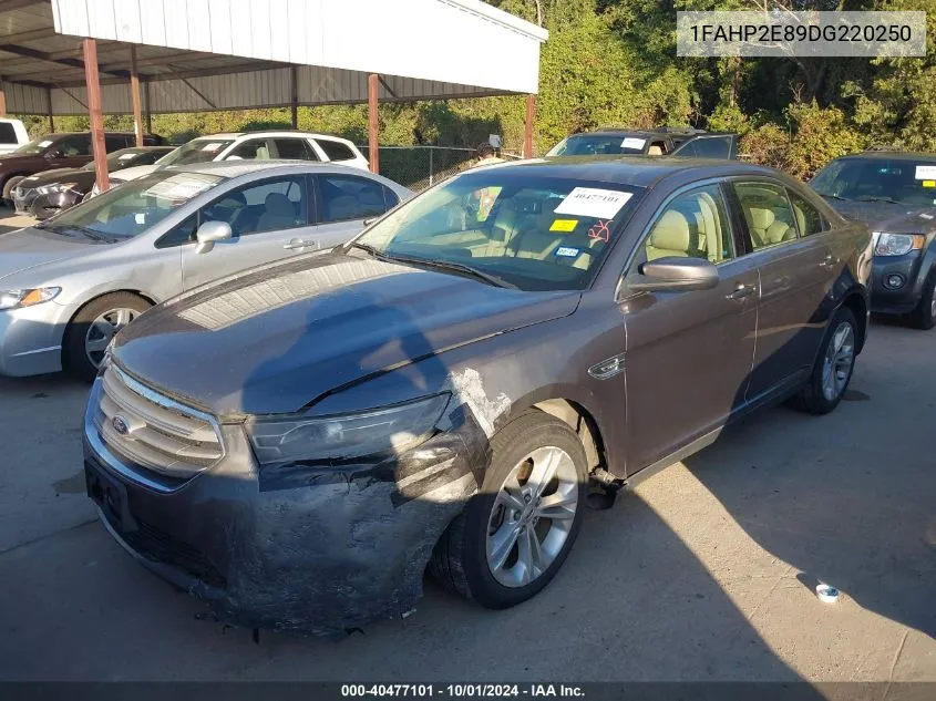 2013 Ford Taurus Sel VIN: 1FAHP2E89DG220250 Lot: 40477101