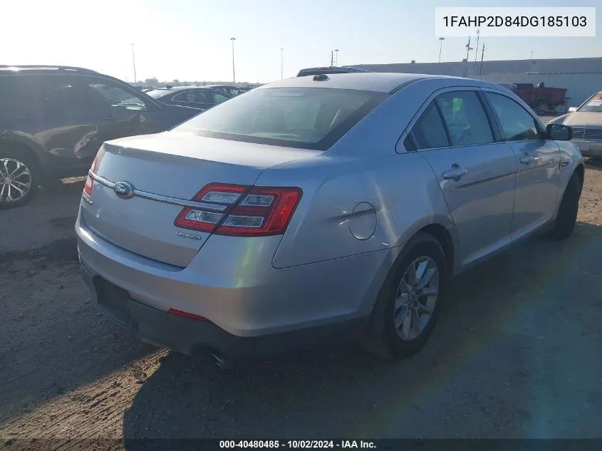 2013 Ford Taurus Se VIN: 1FAHP2D84DG185103 Lot: 40480485