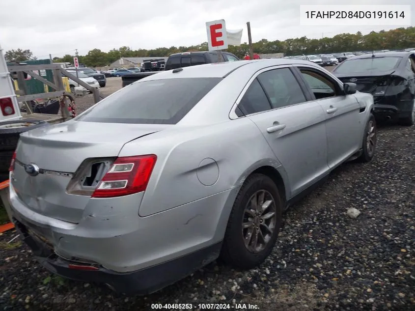 2013 Ford Taurus Se VIN: 1FAHP2D84DG191614 Lot: 40485253