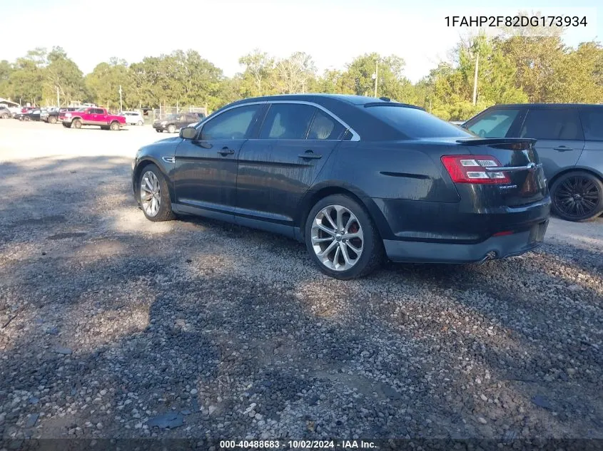 2013 Ford Taurus Limited VIN: 1FAHP2F82DG173934 Lot: 40488683