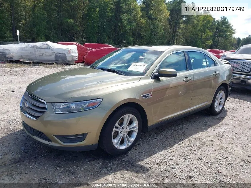 2013 Ford Taurus Sel VIN: 1FAHP2E82DG179749 Lot: 40490079