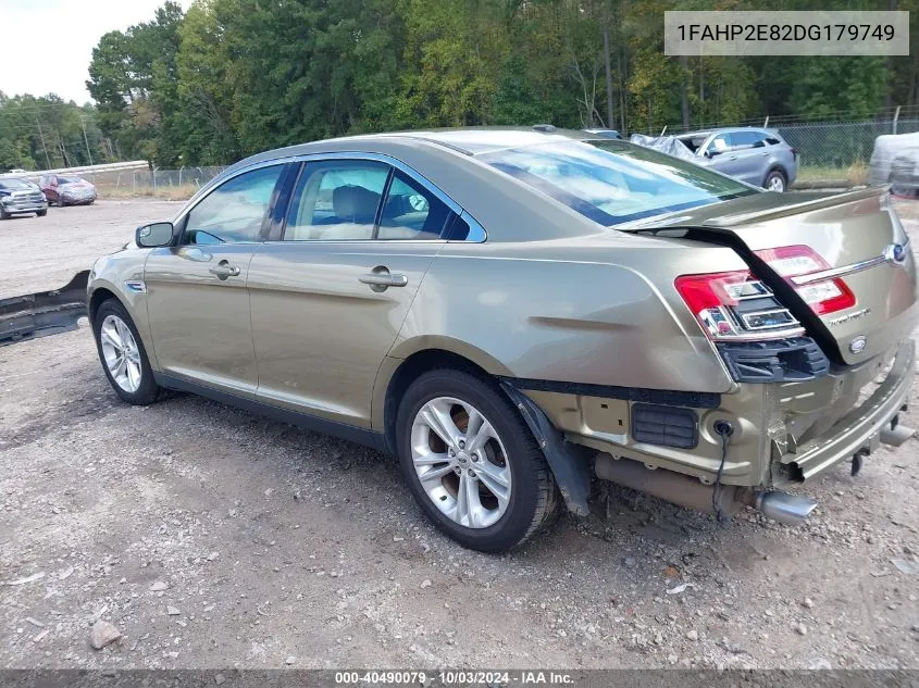 2013 Ford Taurus Sel VIN: 1FAHP2E82DG179749 Lot: 40490079