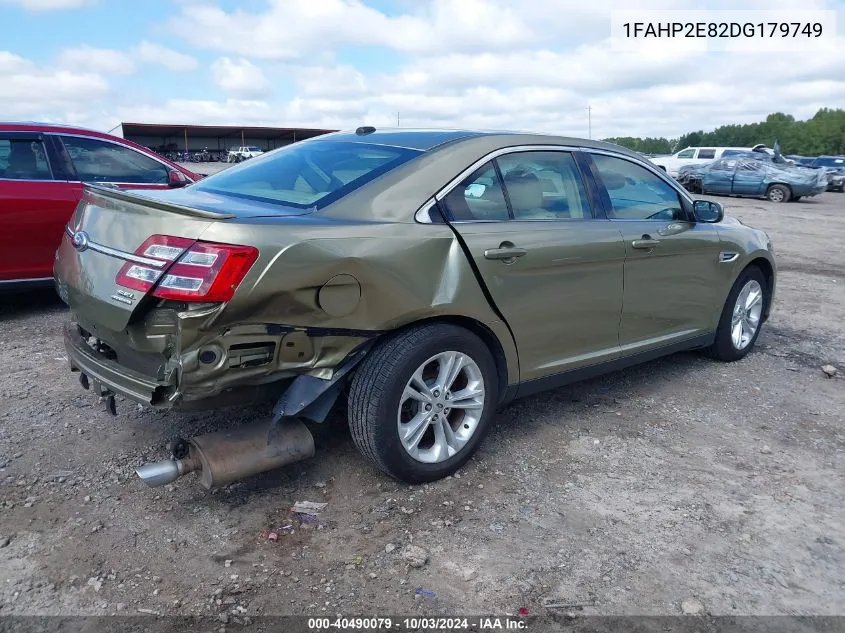 2013 Ford Taurus Sel VIN: 1FAHP2E82DG179749 Lot: 40490079