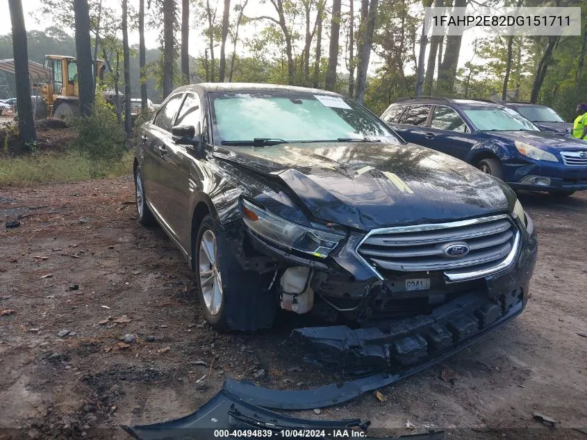 2013 Ford Taurus Sel VIN: 1FAHP2E82DG151711 Lot: 40494839