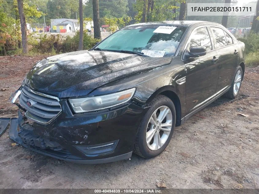 2013 Ford Taurus Sel VIN: 1FAHP2E82DG151711 Lot: 40494839