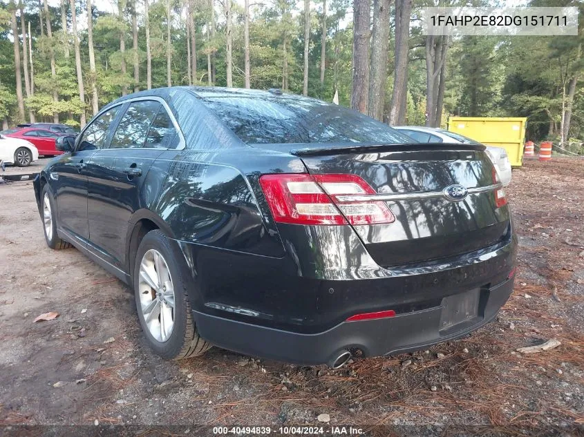 2013 Ford Taurus Sel VIN: 1FAHP2E82DG151711 Lot: 40494839