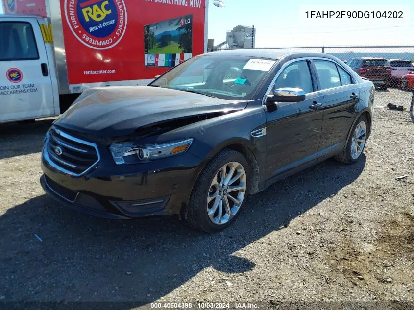 2013 Ford Taurus Limited VIN: 1FAHP2F90DG104202 Lot: 40504398