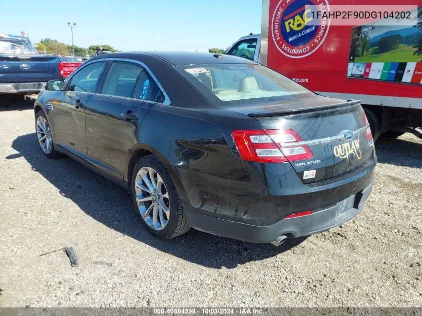 2013 Ford Taurus Limited VIN: 1FAHP2F90DG104202 Lot: 40504398