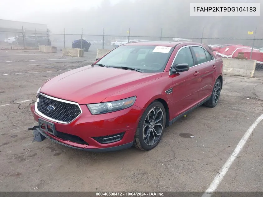 2013 Ford Taurus Sho VIN: 1FAHP2KT9DG104183 Lot: 40508412