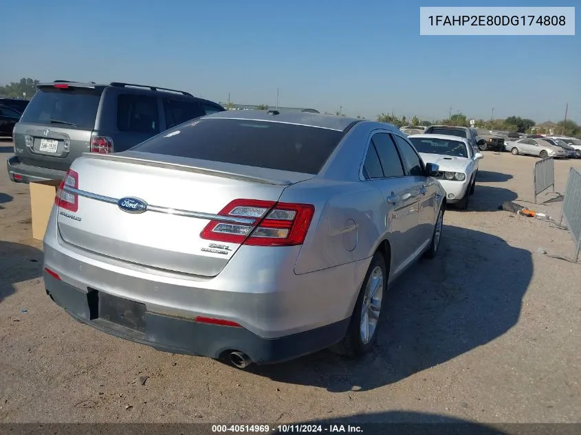 2013 Ford Taurus Sel VIN: 1FAHP2E80DG174808 Lot: 40514969