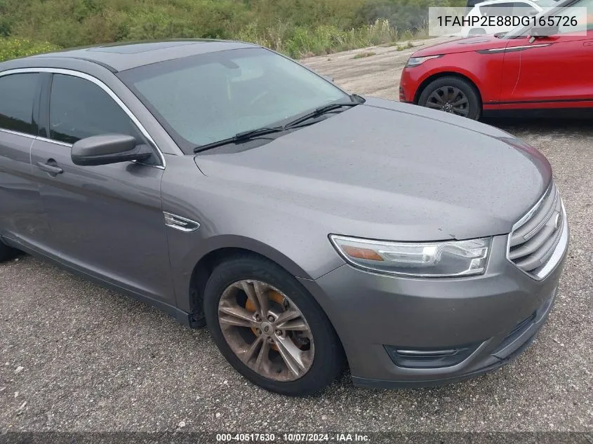 2013 Ford Taurus Sel VIN: 1FAHP2E88DG165726 Lot: 40517630