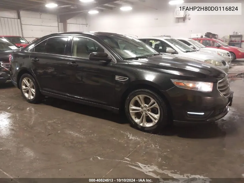 2013 Ford Taurus Sel VIN: 1FAHP2H80DG116824 Lot: 40524513